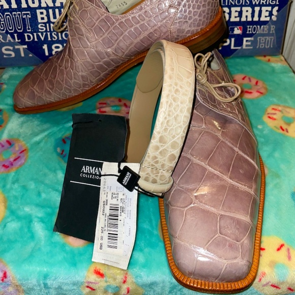 Fennix Alligator Shoes SZ10 with New Armani Belt SZ36